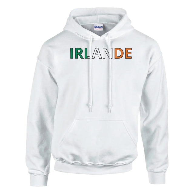 Sweat drapeau irlande en écriture - pixelforma