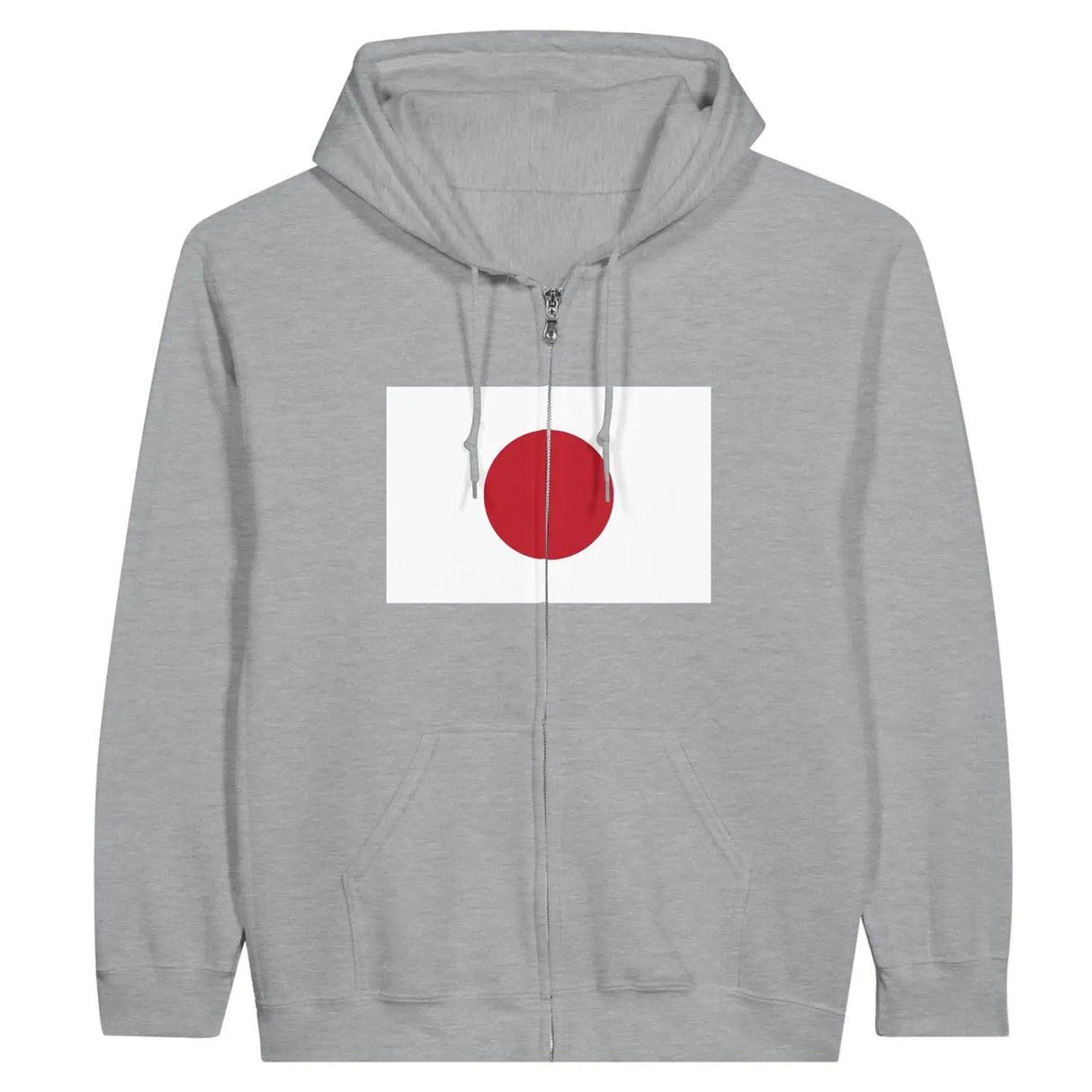 Sweat à capuche drapeau japon à fermeture éclair - pixelformaflag