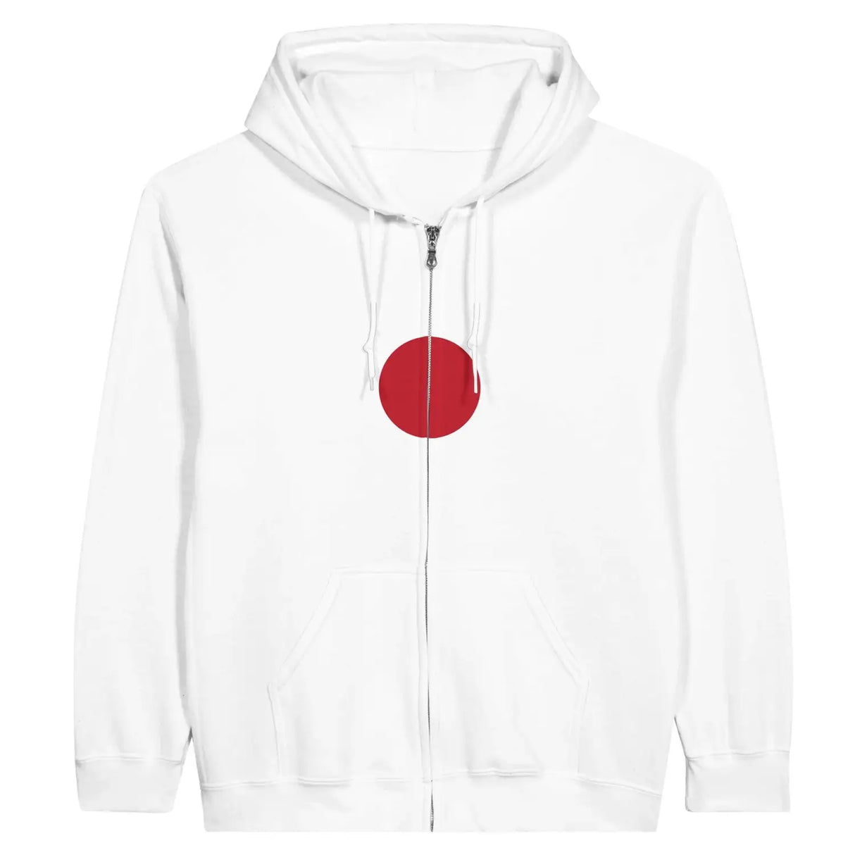 Sweat à capuche drapeau japon à fermeture éclair - pixelformaflag