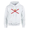 Sweat à capuche drapeau jersey coton mélangé broderie
