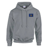 Sweat à capuche drapeau kosovo brodé coton mélangé