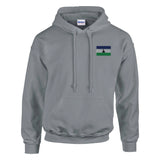 Sweat à capuche drapeau lesotho coton mélangé brodé