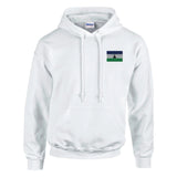 Sweat à capuche drapeau lesotho coton mélangé brodé