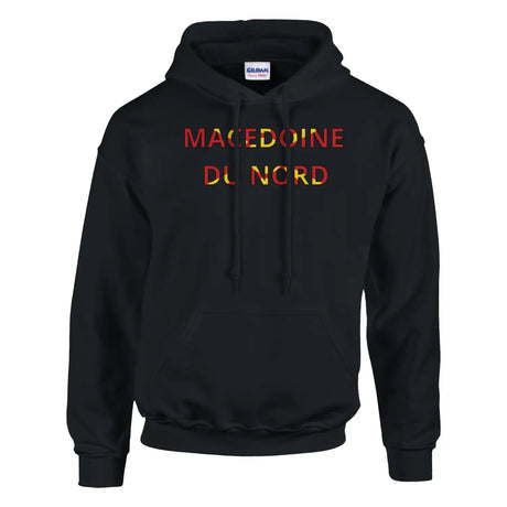 Sweat drapeau macédoine du nord en écriture - pixelforma