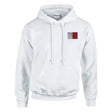 Sweat à capuche drapeau malte brodé coton mélangé