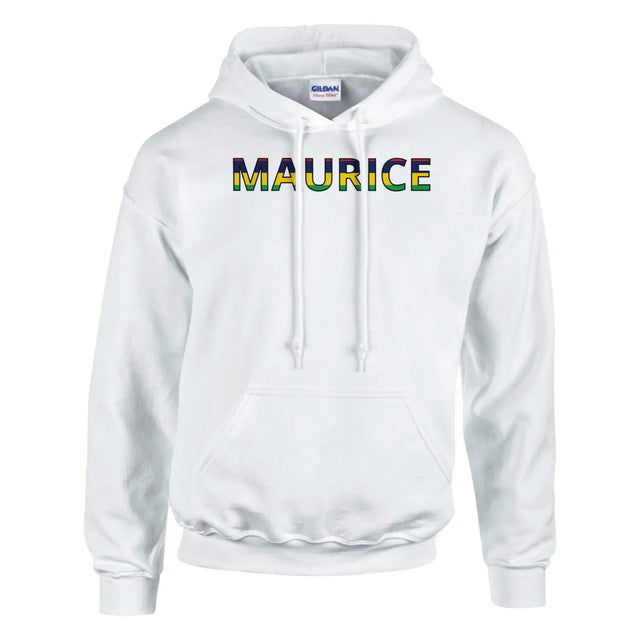 Sweat drapeau maurice en écriture - pixelforma