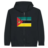 Sweat à capuche drapeau mozambique à fermeture éclair - pixelformaflag