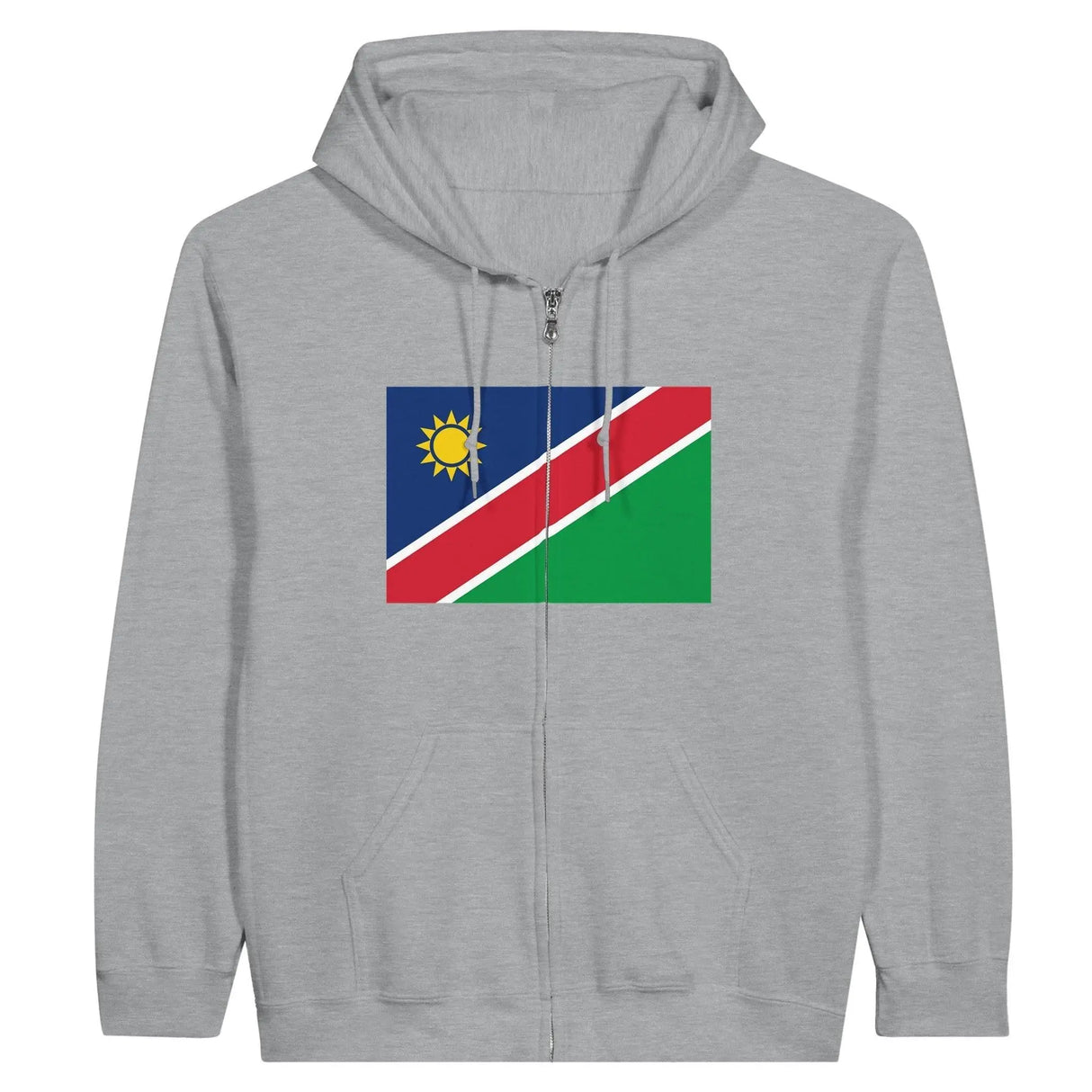 Sweat à capuche drapeau namibie à fermeture éclair - pixelformaflag