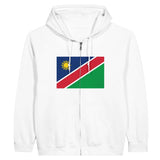 Sweat à capuche drapeau namibie à fermeture éclair - pixelformaflag