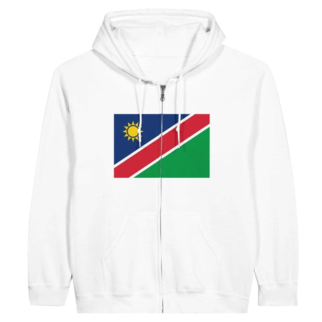 Sweat à capuche drapeau namibie à fermeture éclair - pixelformaflag