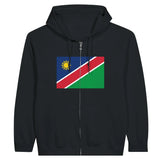 Sweat à capuche drapeau namibie à fermeture éclair - pixelformaflag