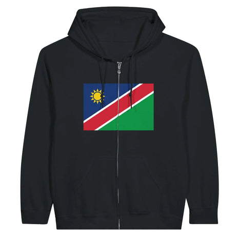 Sweat à capuche drapeau namibie à fermeture éclair - pixelformaflag