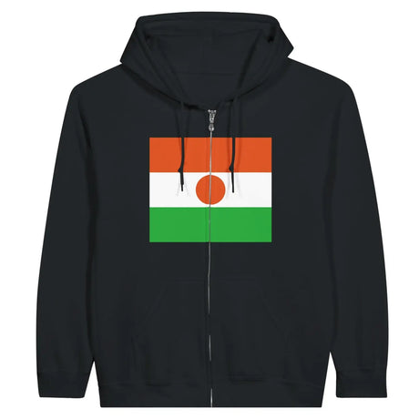 Sweat à capuche drapeau niger à fermeture éclair - pixelformaflag