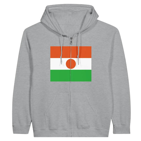 Sweat à capuche drapeau niger à fermeture éclair - pixelformaflag