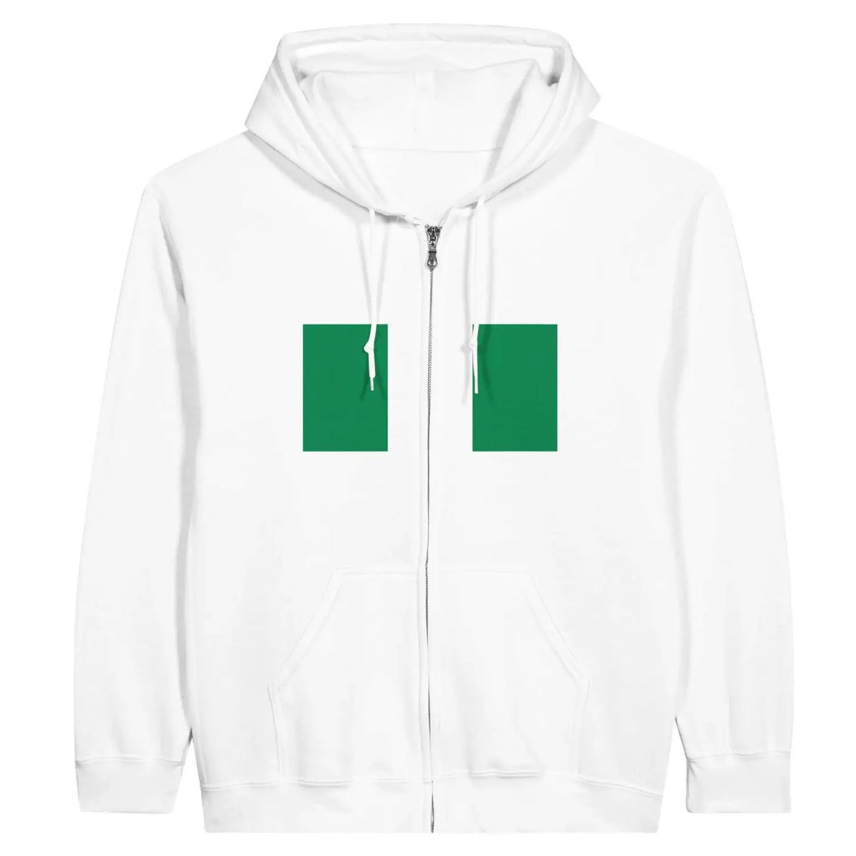 Sweat à capuche drapeau nigeria à fermeture éclair - pixelformaflag