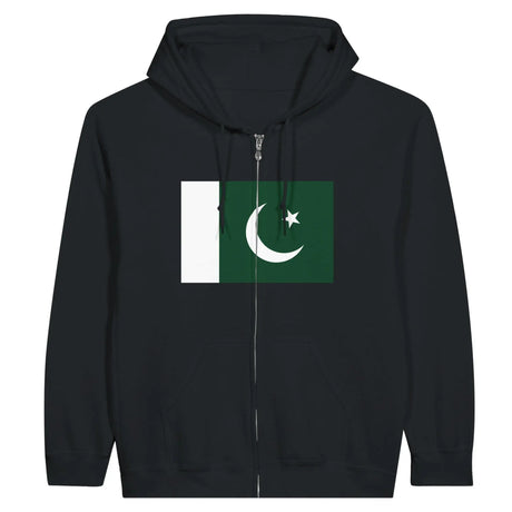 Sweat à capuche drapeau pakistan à fermeture éclair - pixelformaflag