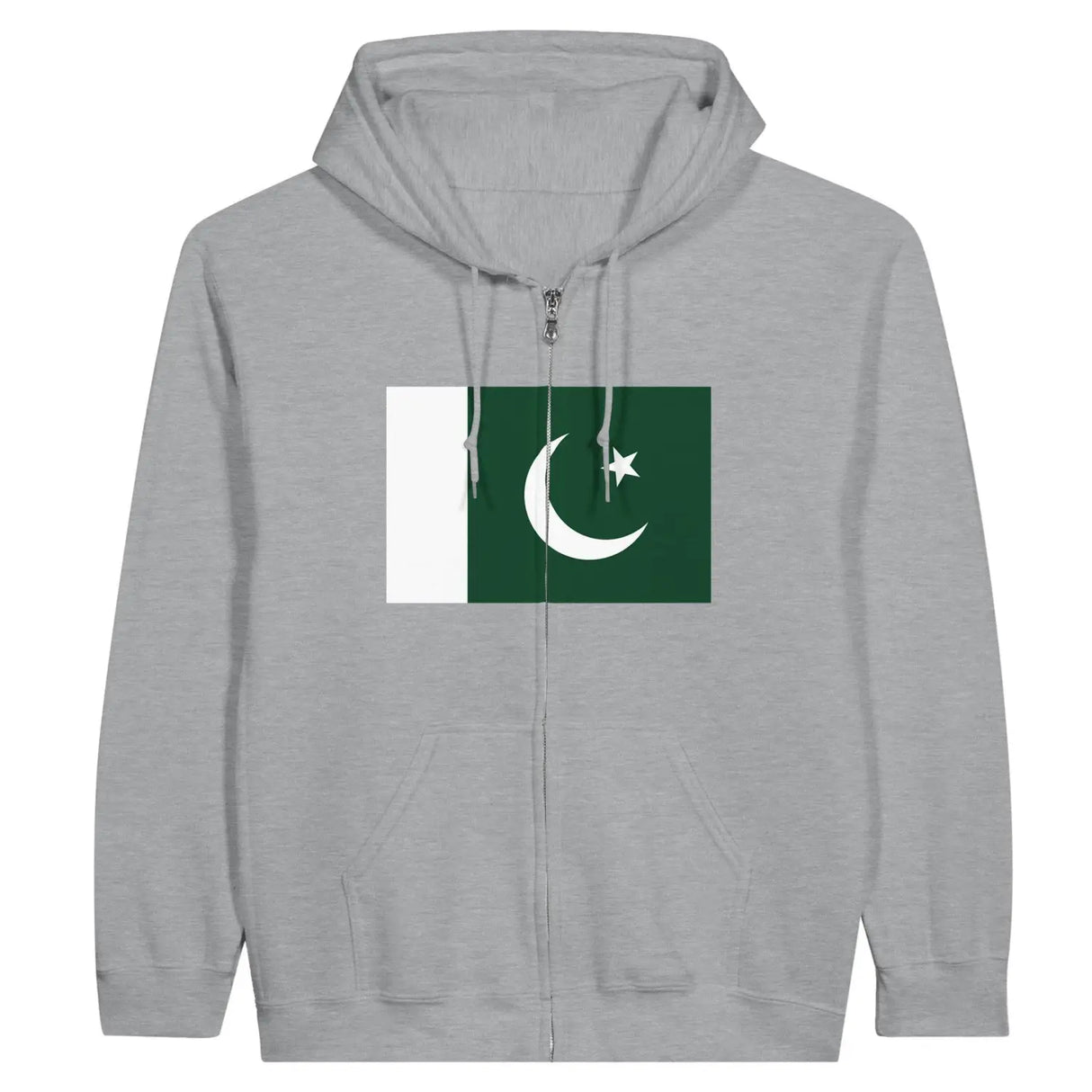 Sweat à capuche drapeau pakistan à fermeture éclair - pixelformaflag