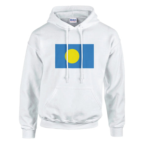 Sweat à capuche drapeau palaos coton mélangé brodé
