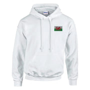 Sweat à capuche drapeau pays de galles brodé coton mélangé