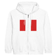 Sweat à capuche drapeau pérou à fermeture éclair - pixelformaflag