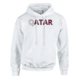 Sweat drapeau qatar en écriture - pixelforma