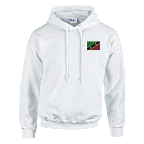 Sweat à capuche drapeau saint-christophe brodé coton mélangé