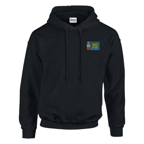 Sweat à capuche drapeau saint-pierre-et-miquelon brodé coton