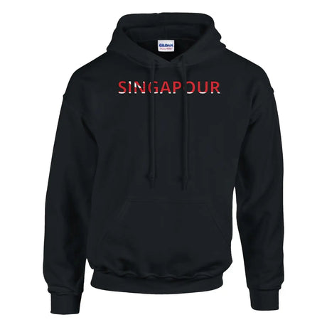 Sweat drapeau singapour en écriture - pixelforma