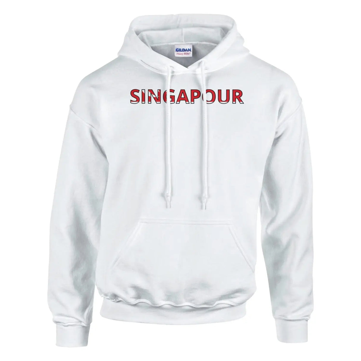 Sweat drapeau singapour en écriture - pixelforma