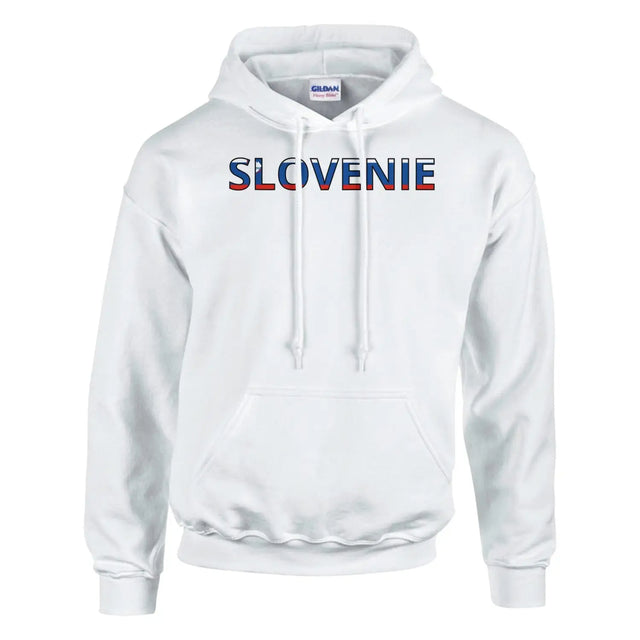 Sweat drapeau slovénie en écriture - pixelforma