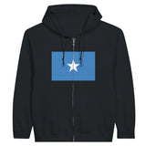 Sweat à capuche drapeau somalie à fermeture éclair - pixelformaflag