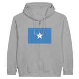 Sweat à capuche drapeau somalie à fermeture éclair - pixelformaflag