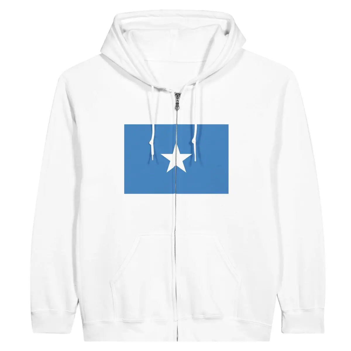 Sweat à capuche drapeau somalie à fermeture éclair - pixelformaflag