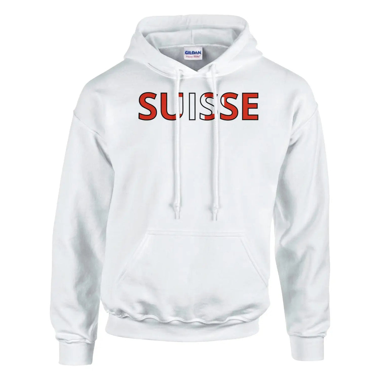 Sweat drapeau suisse en écriture - pixelforma