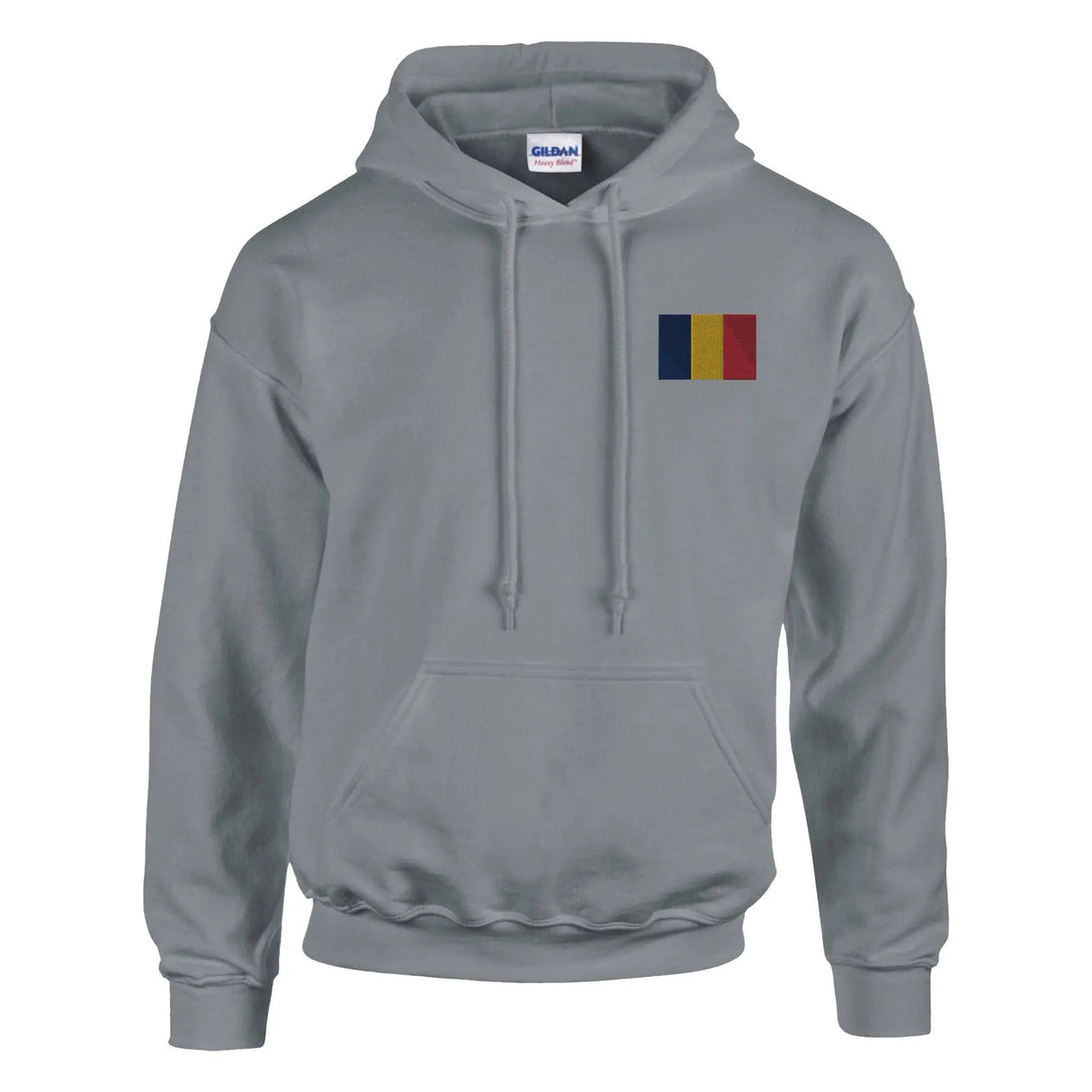 Sweat à capuche drapeau tchad brodé coton mélangé