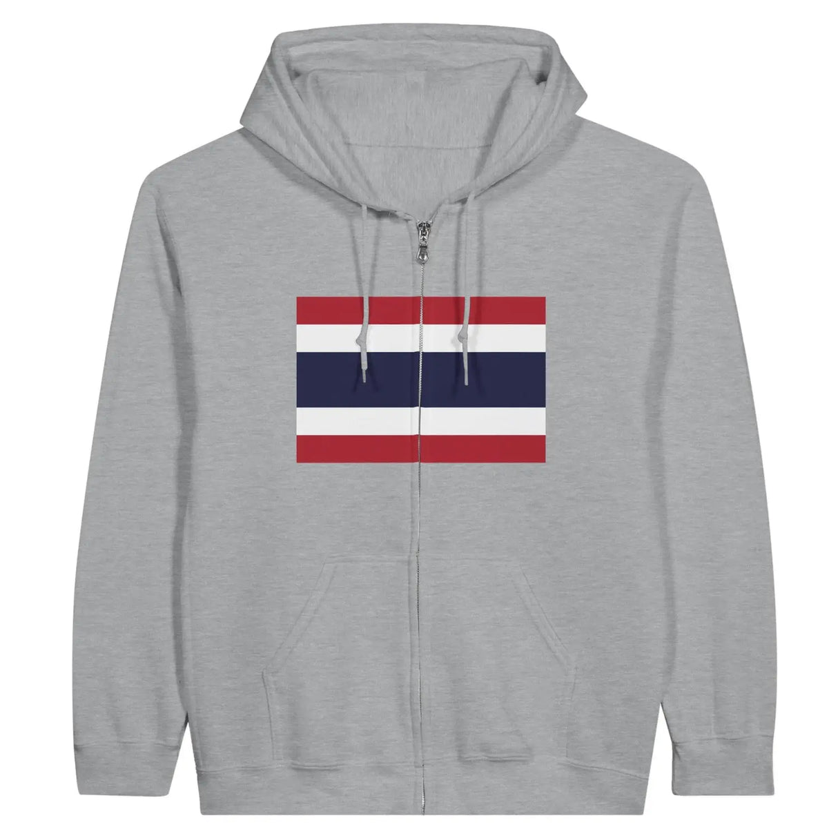 Sweat à capuche drapeau thaïlande à fermeture éclair - pixelformaflag