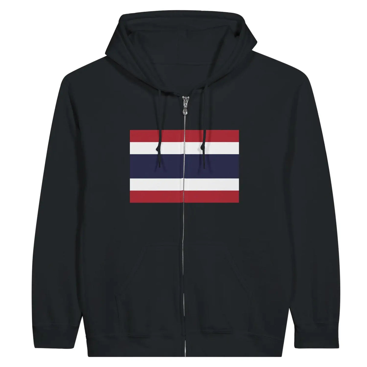 Sweat à capuche drapeau thaïlande à fermeture éclair - pixelformaflag