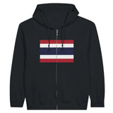 Sweat à capuche drapeau thaïlande à fermeture éclair - pixelformaflag