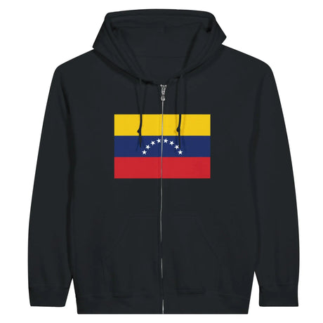 Sweat à capuche drapeau venezuela à fermeture éclair - pixelformaflag