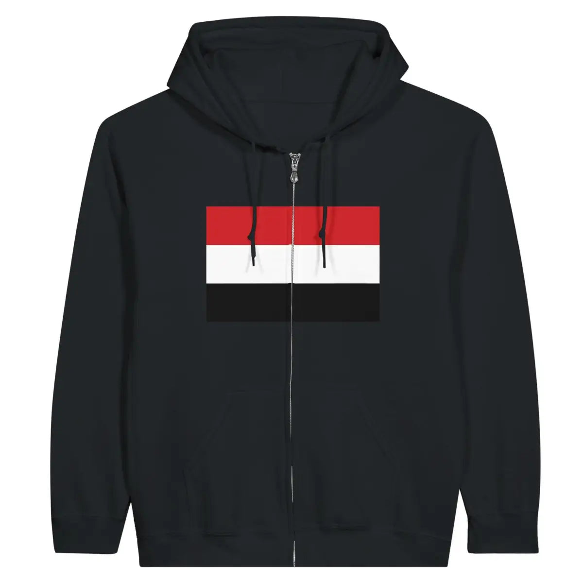 Sweat à capuche drapeau yémen à fermeture éclair - pixelformaflag