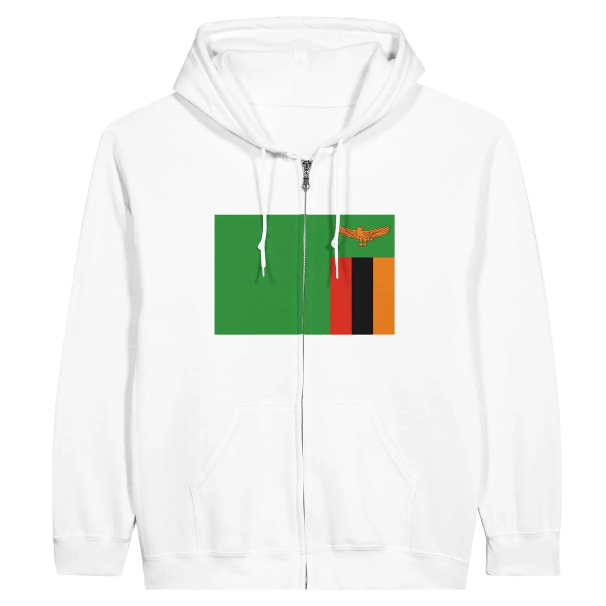 Sweat à capuche drapeau zambie à fermeture éclair - pixelformaflag