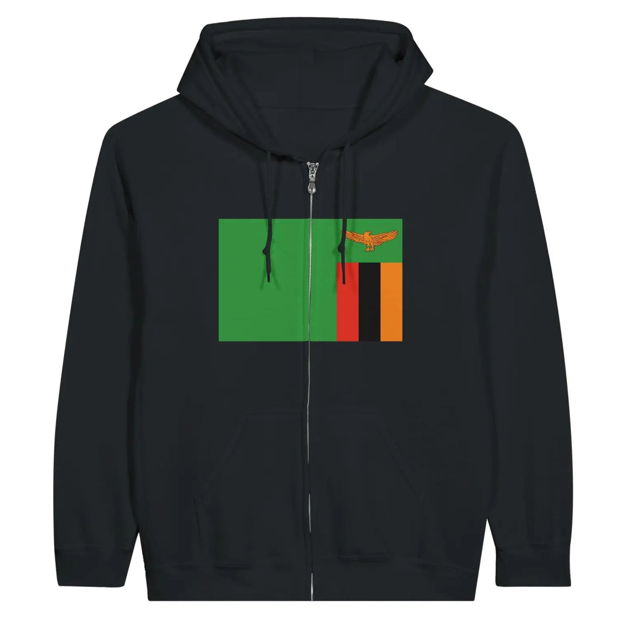 Sweat à capuche drapeau zambie à fermeture éclair - pixelformaflag