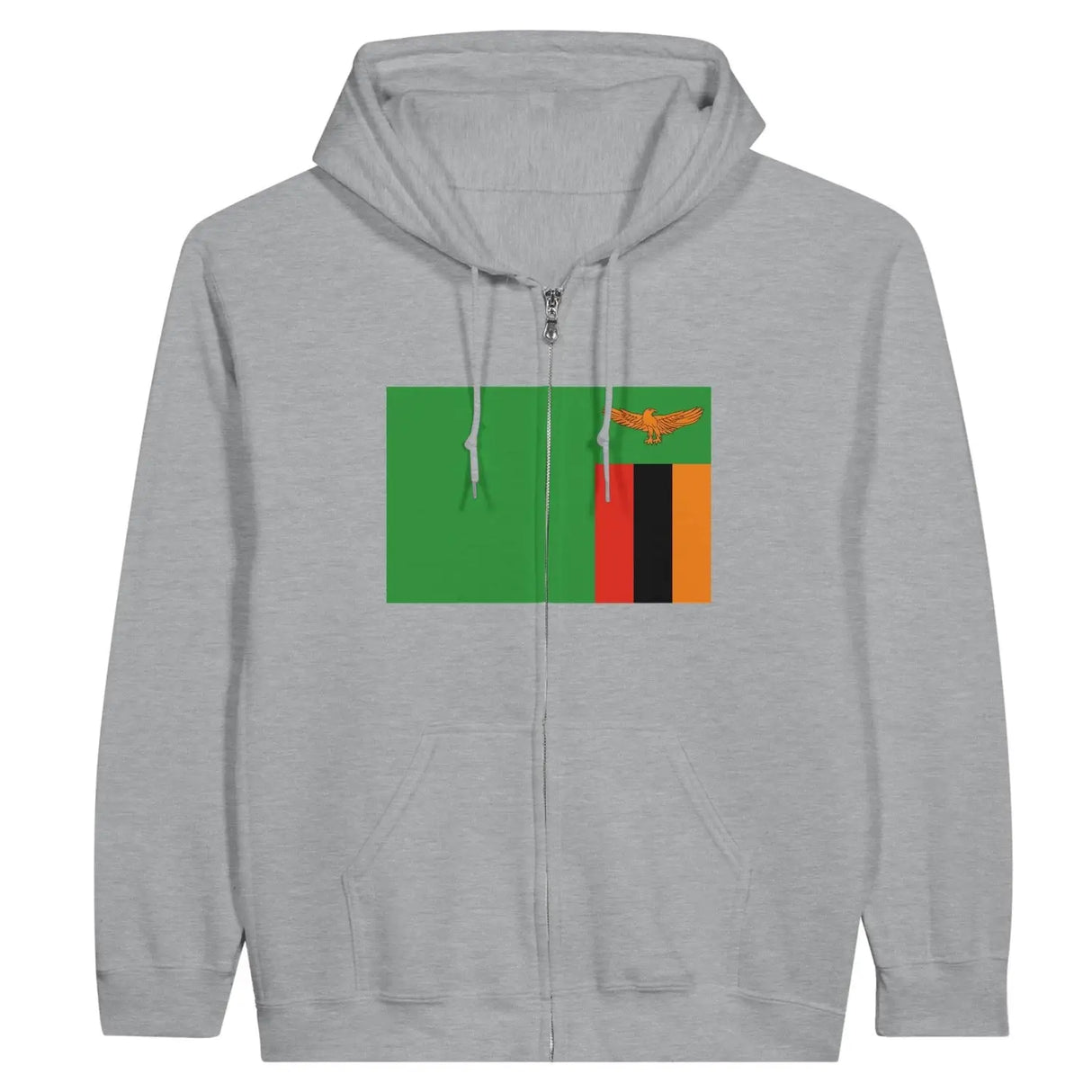 Sweat à capuche drapeau zambie à fermeture éclair - pixelformaflag