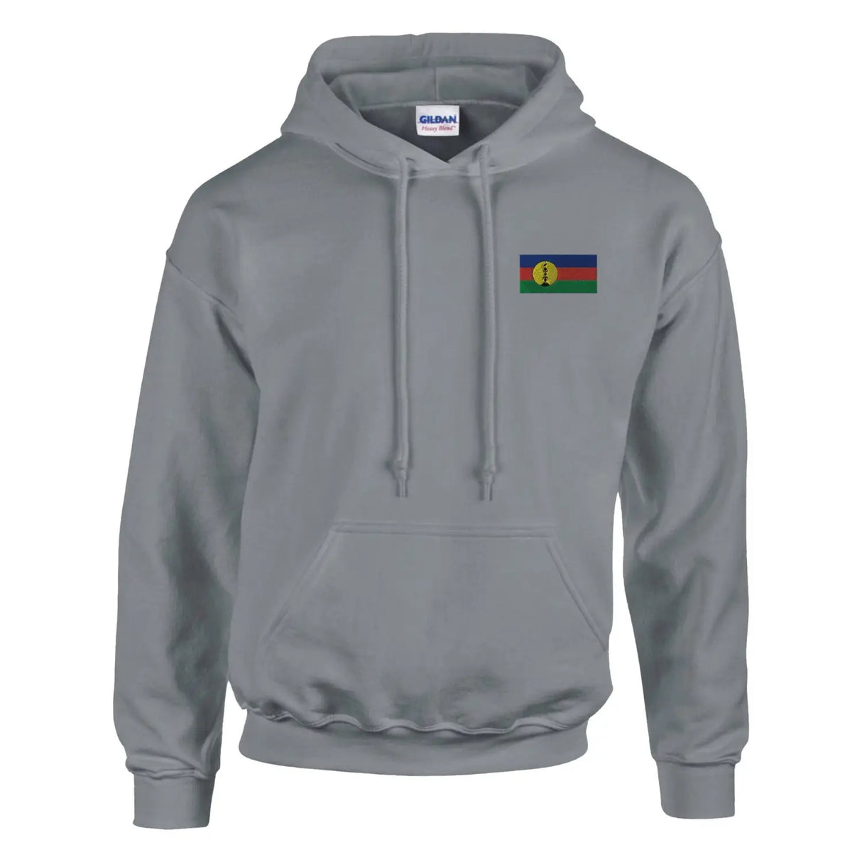 Sweat à capuche drapeaux de la nouvelle-calédonie en broderie - pixelformaflag