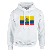 Sweat à capuche équateur coton mélangé broderie couleur
