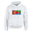 Sweat à capuche érythrée coton mélangé broderie couleur