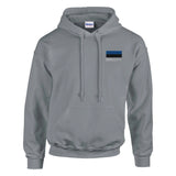 Sweat à capuche estonie brodé coton mélangé confortable