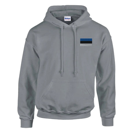 Sweat à capuche estonie brodé coton mélangé confortable