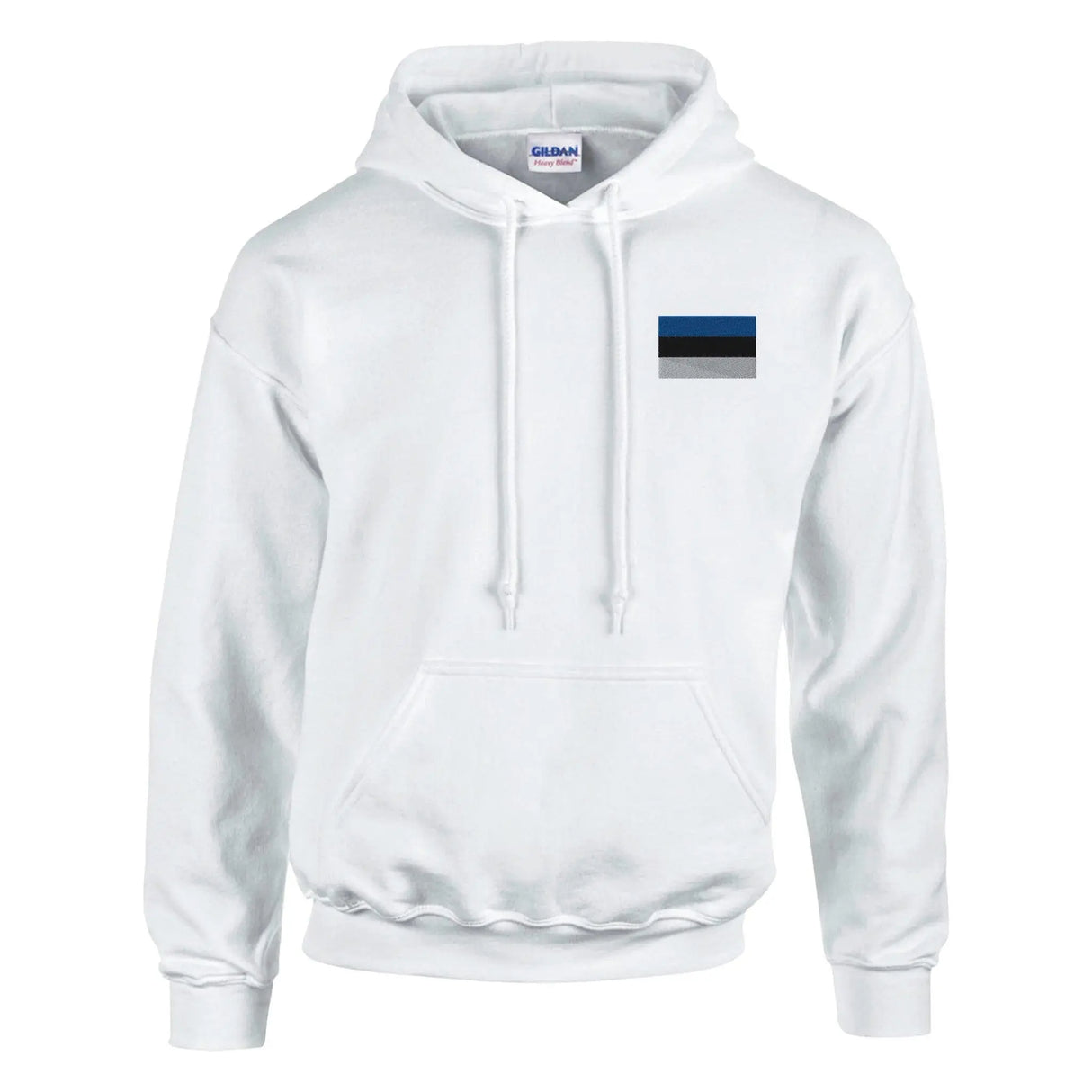 Sweat à capuche estonie brodé coton mélangé confortable