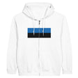 Sweat à capuche estonie coton mélangé broderie soignée
